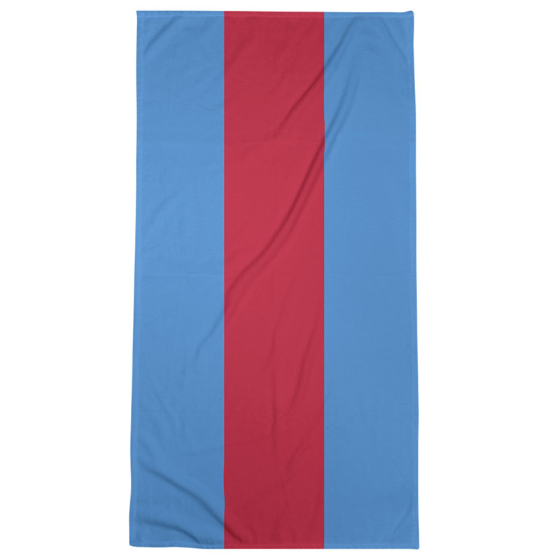 Microfiber Bath Towel, Tennessee Red Football Red/Aqua