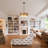 3-Light Boho Drum Chandelier With Fabric Shade, Rattan Pendant Light  for Kitchen, Living Room, Dining Room