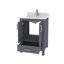 Ensemble de meuble-lavabo simple 24 "avec miroir-1869350851