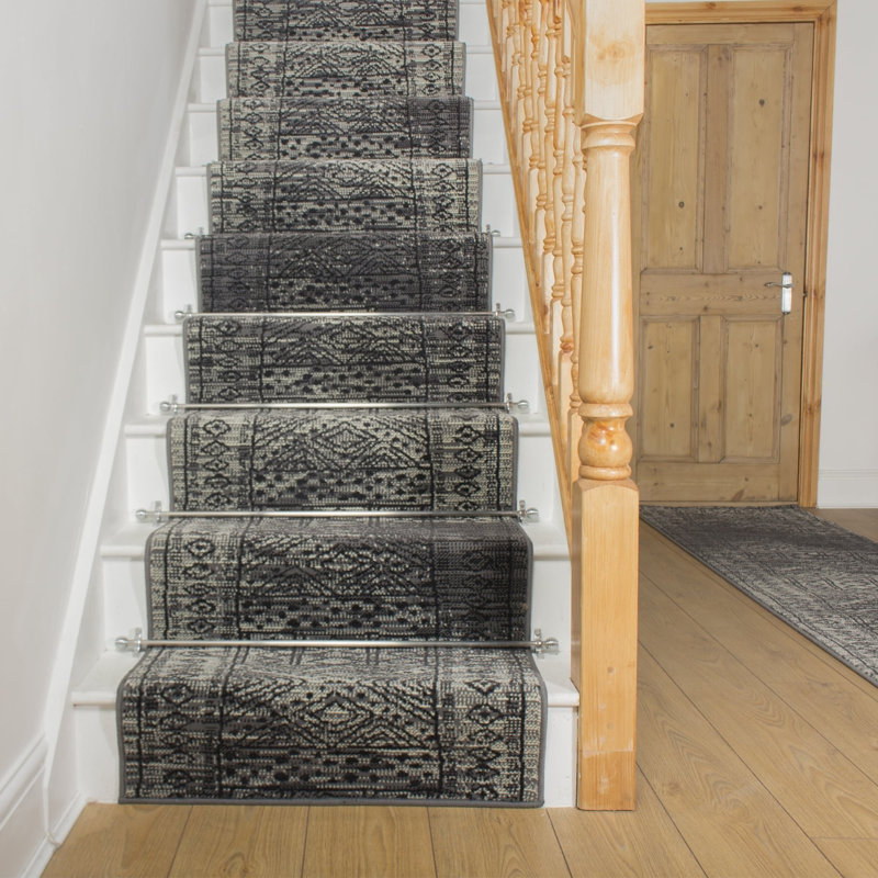 Stair Runner Geometric Area Rug, Stair Runner 100 x 600 cm