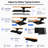 KT1 Ergonomic Under Desk Keyboard Tray with Adjustable Height, Negative Tilt, 360° Swivel, Slide-Out Rail, Left or Right Mouse Platform and KT Bridge 