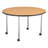 Structure Series Round Mobile Collaborative Table-51404107-51404108
