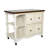 Littoral Solid Wood Top Kitchen Cart-433587425