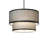 36" Wide Cilindro Textrene Two Tier Pendant