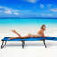 Chaise longue simple inclinable 76 po Blakehurst-730136114