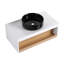Meuble-lavabo flottant peu encombrant avec rangement ouvert-129696398