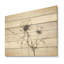 Minimalisme chardon I - chardon, art sur bois de pin naturel-101408345