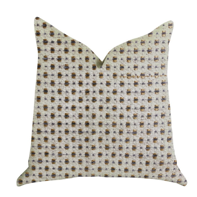 Coussin de luxe à motif de pointe Haven, 26 po x 26 po, Oreiller européen