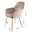 Taraji 46cm H Velvet Upholstered Metal Armchair-22261460-22261463