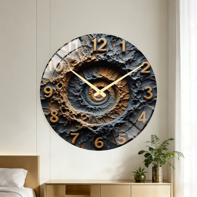 Horloge murale en spirale 24 po