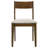 Nenita Dining Chair Upholstered Seat Dark Brown