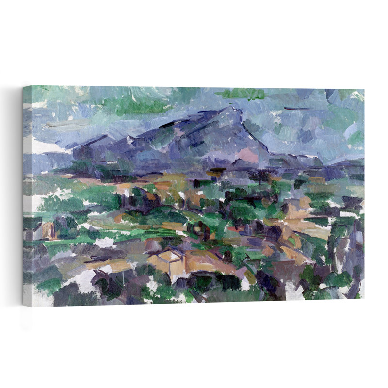 Mont Sainte-Victoire, 1904-1906 - Estampe d'art mural contemporain abstrait, H 32 po x l 48 po