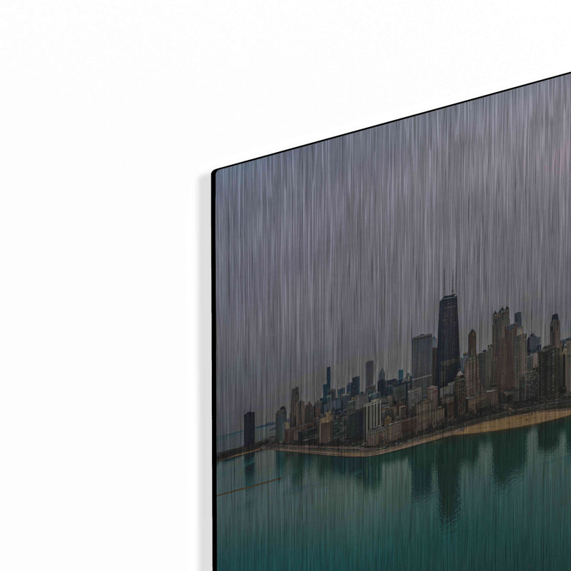 «Cloudy Winter In Chicago Crop» par AKG, H 12 po x l 16 po