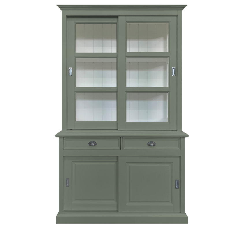 Babetta Display Cabinet, Cement Grey