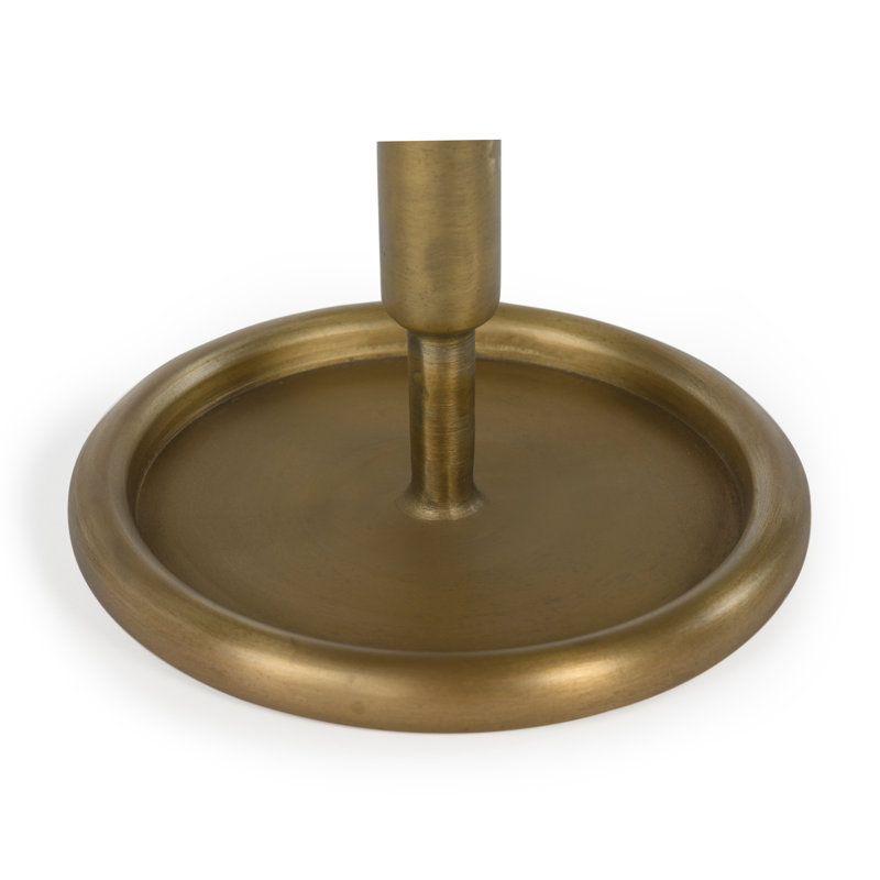 Antique Brass and Marble Modern Drink Table