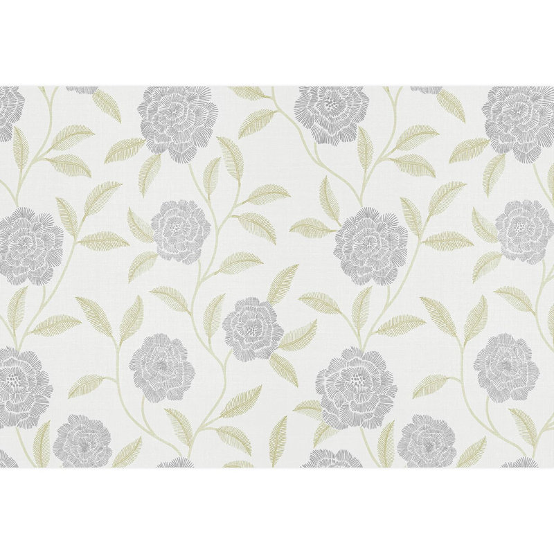 Bordure florale pelez et collez, L 132 po x l 192 po