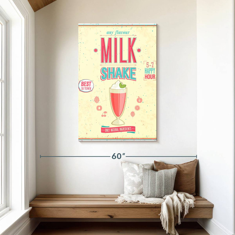Yarlin rétro Diner Milkshake, H 45 po x l 30 po