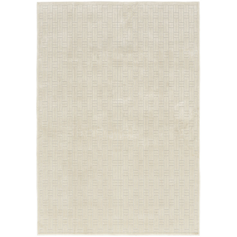 Xheva 6' x 9' Ivory Modern Indoor Rug, Rectangle 6' x 9'