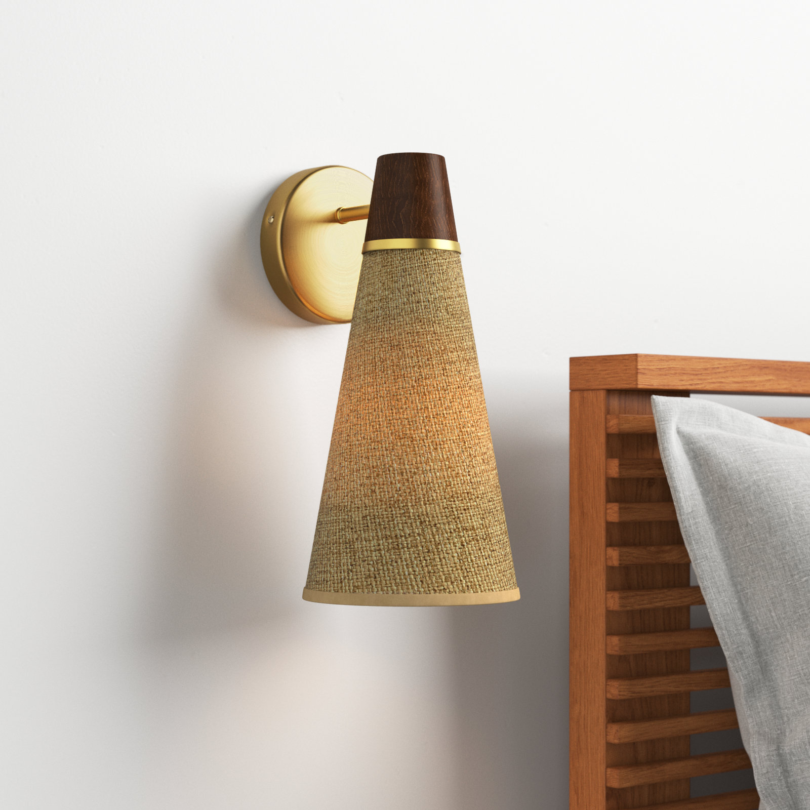 Miraz Single Light Dimmable Armed Sconce