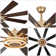 72" Modern 8-Blade Ceiling Fan with Lights and Remote, 6-Speed Reversible Fan