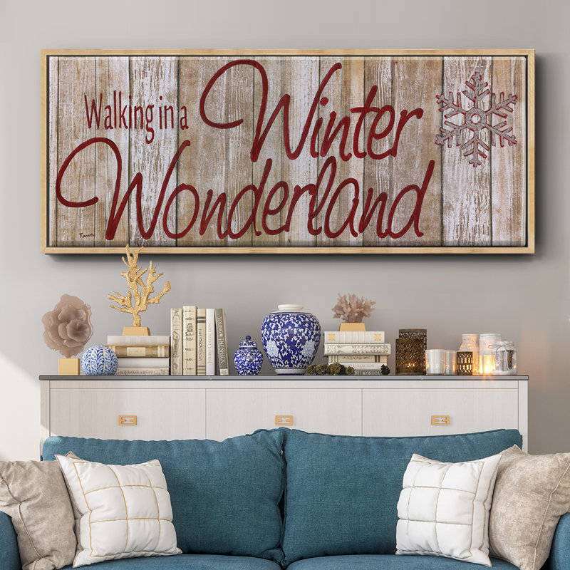 Winter Wonderland - toile encadrée, H 20 po x l 50 po