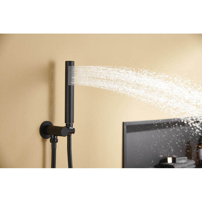 Système de douche à main complet avec valve brute