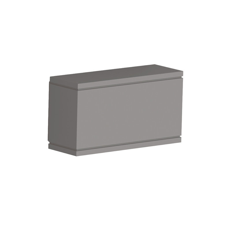 Luminaire à cloison d'extérieur 2 lumières Rubix, Graphite