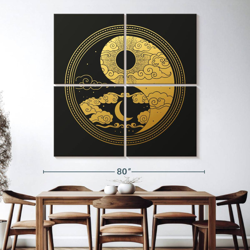 Kerrick Oriental Yin Yang, 74" H x 74" W