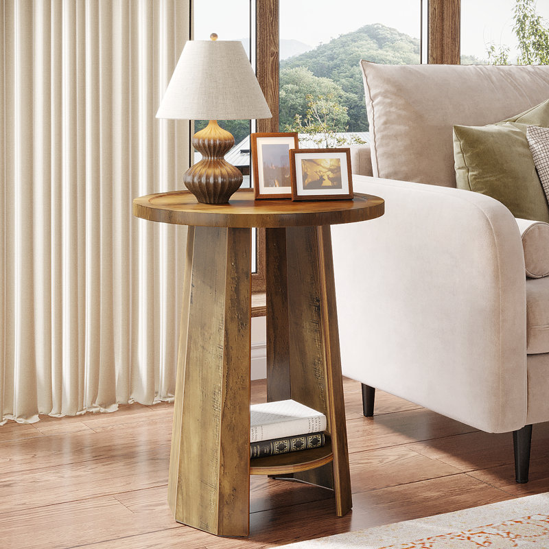 Table de bout ronde, table d'appoint