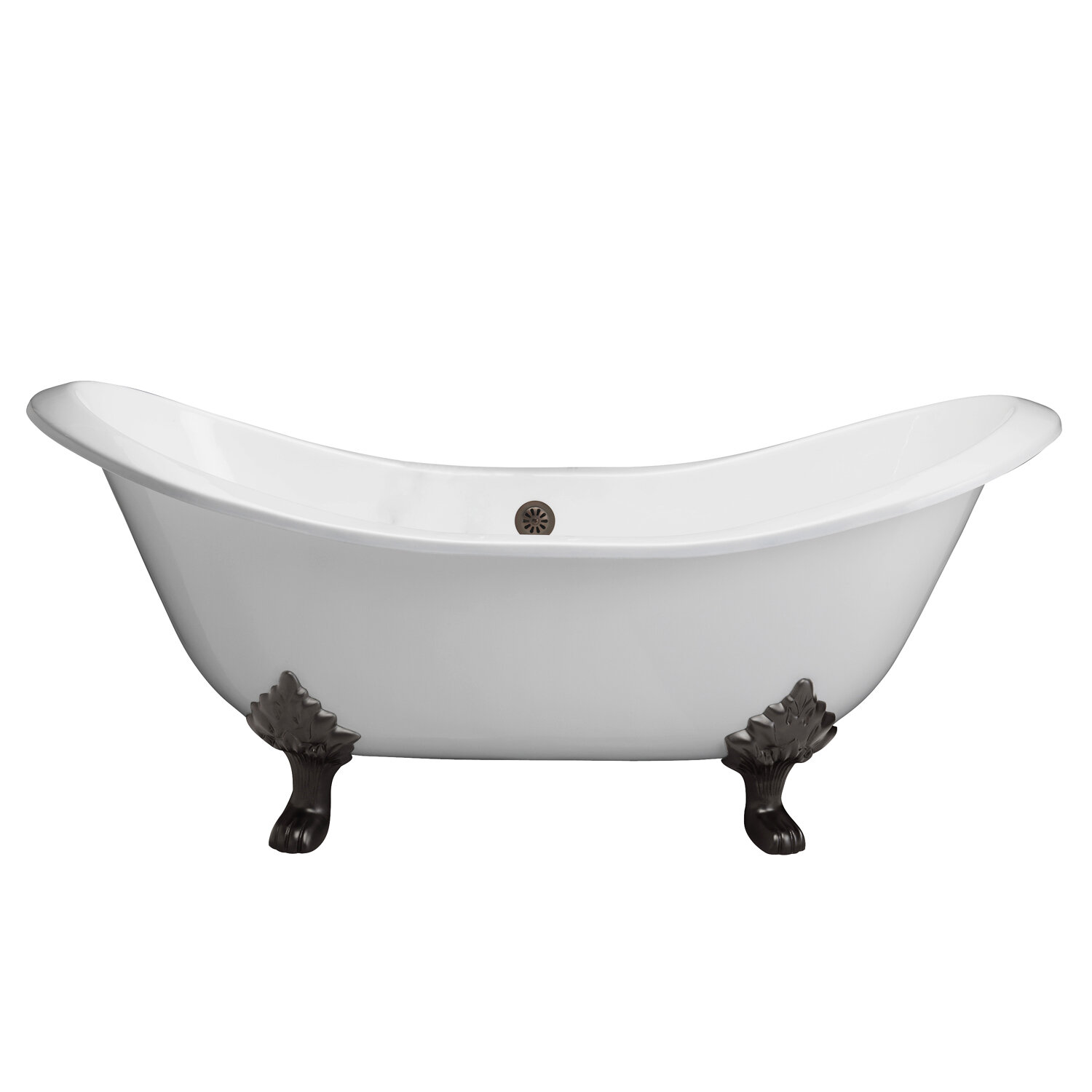 Wholesale Domestic Kensington 1710mm x 740mm Single Ended Freestanding  Slipper Roll Top Bath with Chrome Tiger Feet
