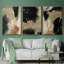 Baked Paintstrokes IV, ensemble de 3 toiles encadrées-97759733-97759736
