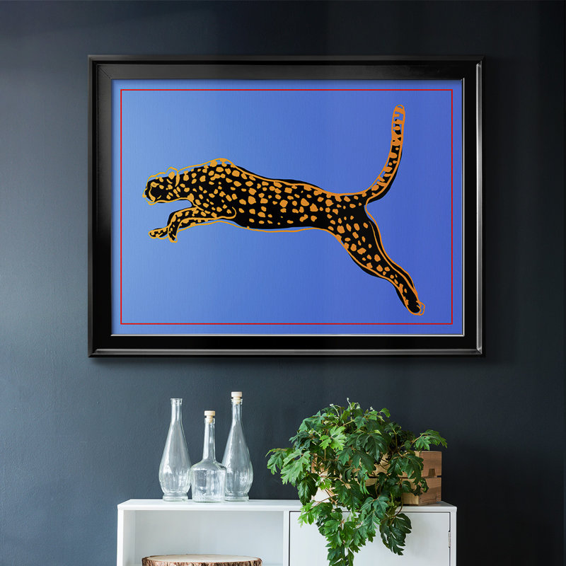 «The Wild Leopard I», reproduction sur toile, Noir, H 14 po x l 20 po