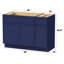 Base de meuble-lavabo simple 48 po seulement-96923012