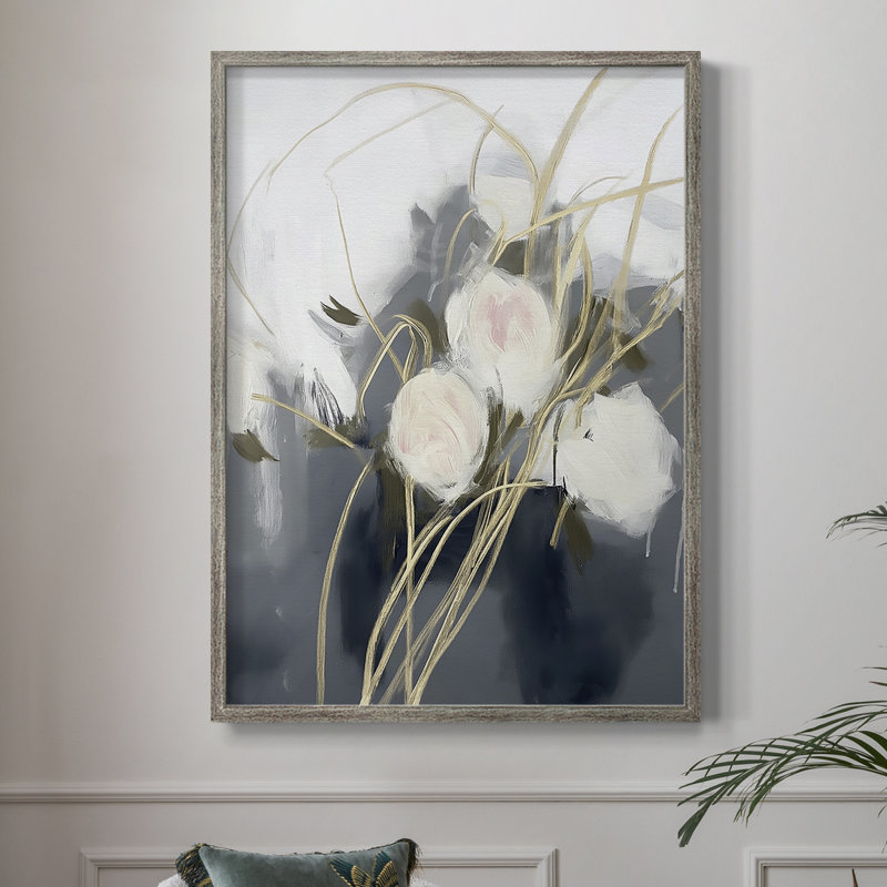 Reproduction encadrée FLORAL Series DCLxx III - bois massif, H 30 po x l 24 po