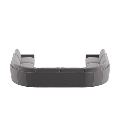 Michaella Upholstered U-Shaped Sectional Symmetrical