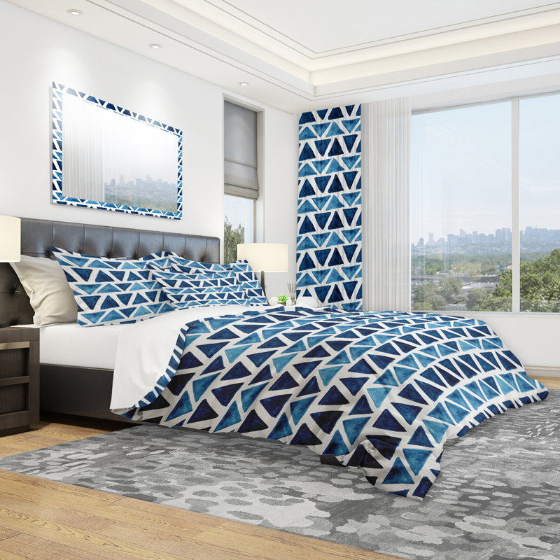 Ensemble de housse de couette moderne et contemporaine, Housse de couette très grand + 2 taies décoratives