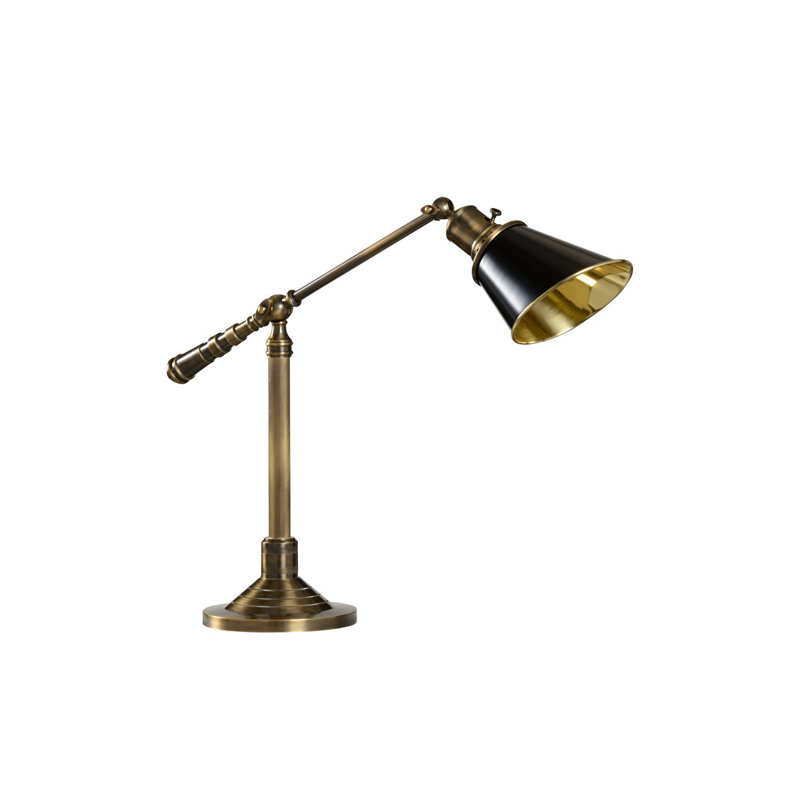 Lampe de bureau patinée antique 19 po Heritage