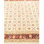 Tapis unique ivoire / gris / rouge 4 pi 1 po x 6 pi Mogul