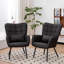 Fauteuil moderne confortable avec des pieds en métal robustes et un rembourrage doux pour diverses pièces-198552096-183400296