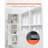 Shower Niche 16"X 24"+ 16"X 24"Recessed Wall Organizer For Bathroom