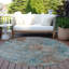 Tapis bleu sarcelle intérieur / extérieur lavable à la machine Christn ACN1362-102676087