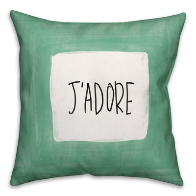 J'Adore J'Adore Throw Pillow
