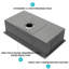 Évier de cuisine encastrable en acier inoxydable de calibre 16 de 30 po x 19 po x 10 po avec poste de travail, conception en forme de X à drainage facile, coins R10 pour plus d'espace, revêtement de condensation et coussin de réduction du bruit, livré-131220528