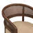 Stanley 26" Arm Height Modern Neoclassical Cane Rattan Dining Chair with Curved Back and Solid Rubberwood Frame-135068426-135068422