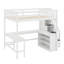 Lit mezzanine avec bureau en L, tablettes de rangement et escalier de rangement attaché-1919129826