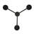 3 - Light Dimmable Cylinder Chandelier