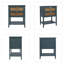 Table de chevet Master avec 2 tiroirs en rotin, table de chevet avec rangement, table de bout Master-869347862