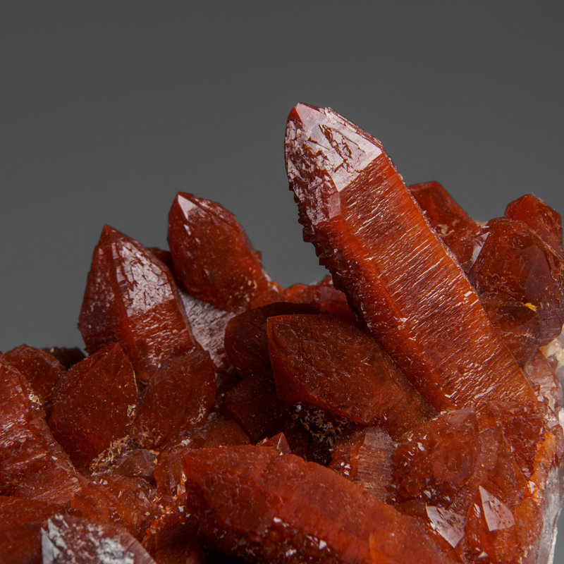 Red Quartz Hematite Crystal Cluster From Morocco (1.2 Lbs)