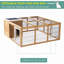 Cage à lapin avec cage principale Pawhut-1972576324