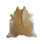 Tapis en peau de vache exotique Palomino, taille approximative 6 pi x 8 pi